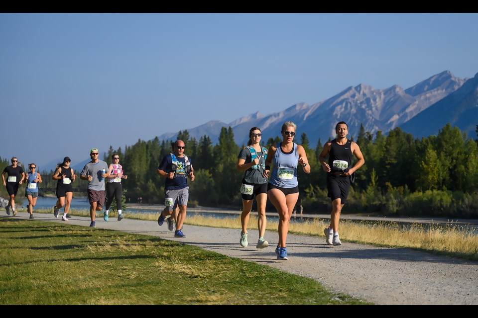 Runners flood the paths of Canmore for the Canmore Half Marathon, 10k and 5k on Sunday (Sept. 8). Over 2,000 runners took part in the Canmore Half Marathon, 10k and 5k. MATTHEW THOMPSON RMO PHOTO