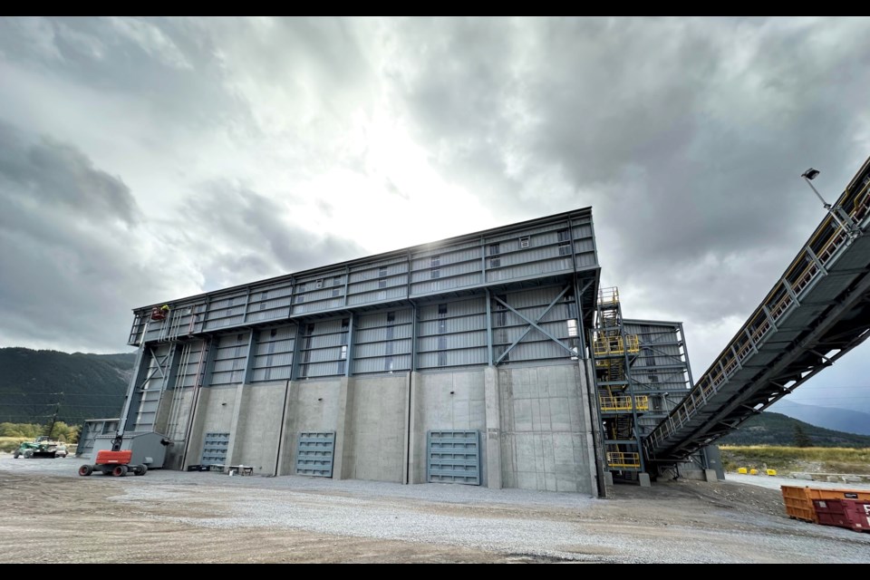 Lafarge's new low-carbon fuel facility at its plant in Exshaw.

PHOTO COURTESY OF LAFARGE CANADA