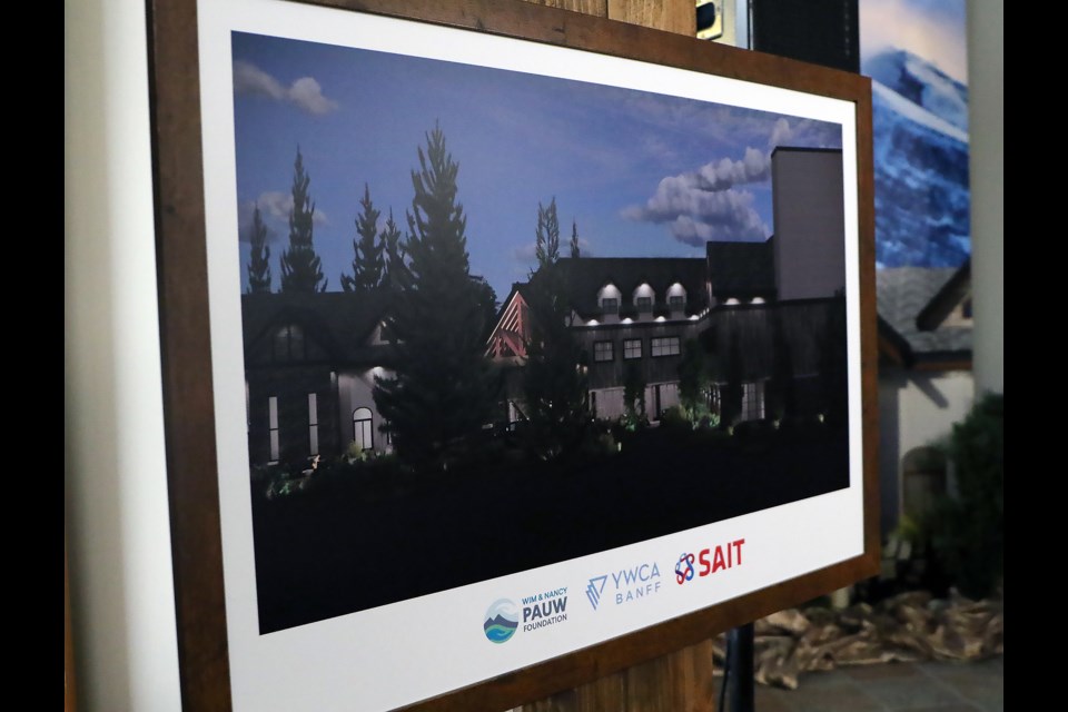 An architectural schematic of what the a renovated YWCA Banff could look like in the coming years. GREG COLGAN RMO PHOTO