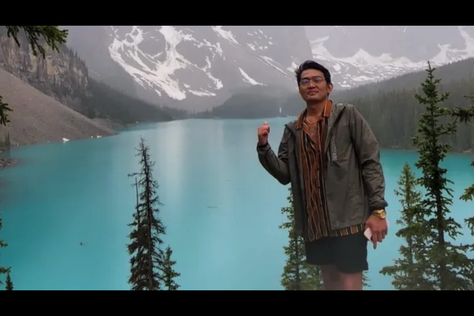 Mike Ilagan, seen here at Moraine Lake, was found dead at base of Tunnel Mountain on May 5. His death was deemed non-suspicious. GOFUNDME SCREENSHOT