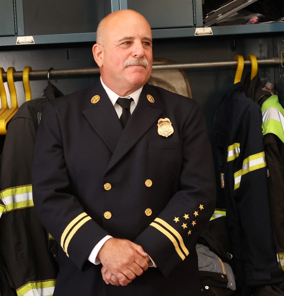 Fire division chief hangs up his helmet