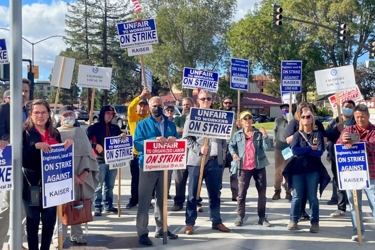 Kaiser Permanente accuses Redwood City striking workers of vandalism ...