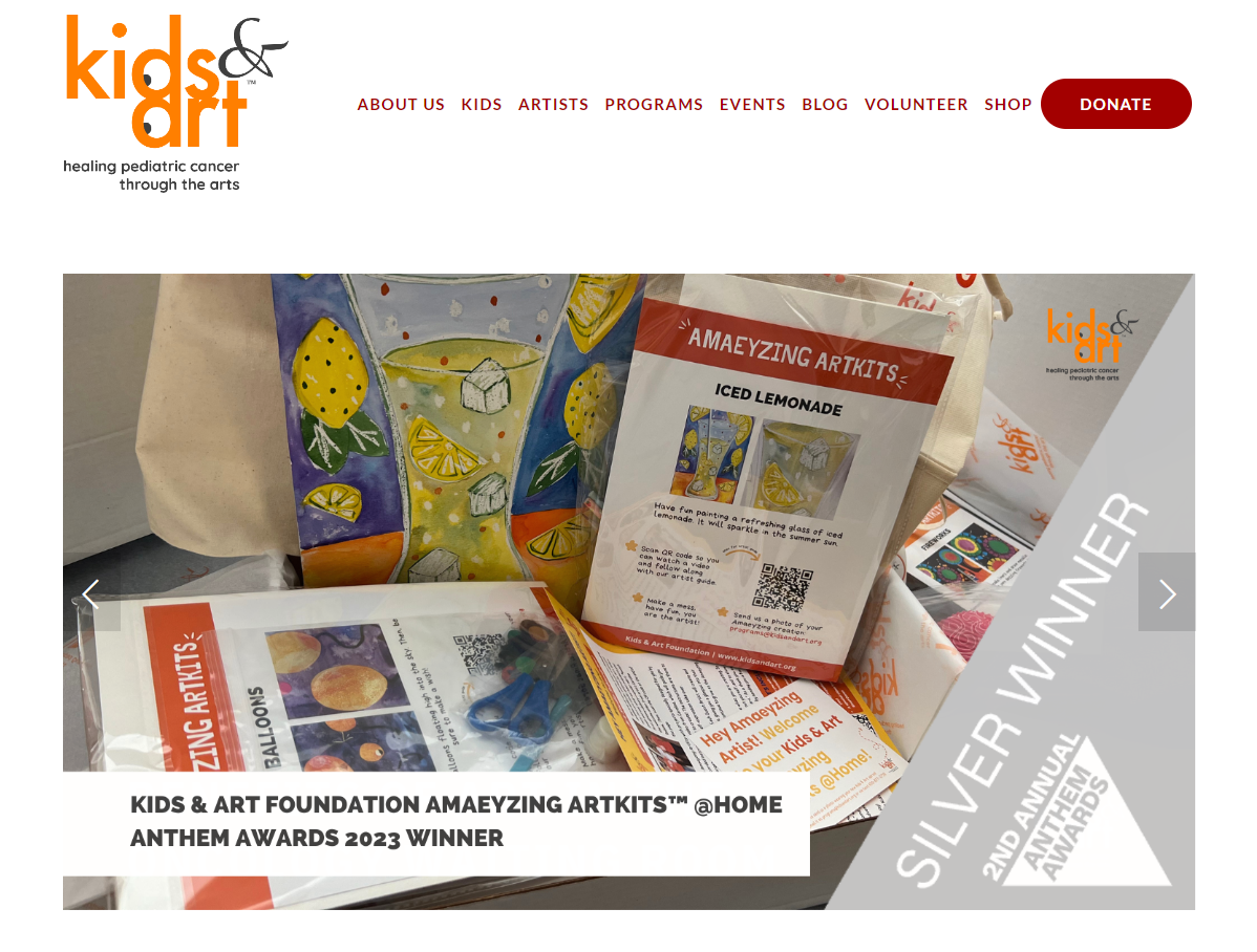 Homepage - Kids & Art Foundation