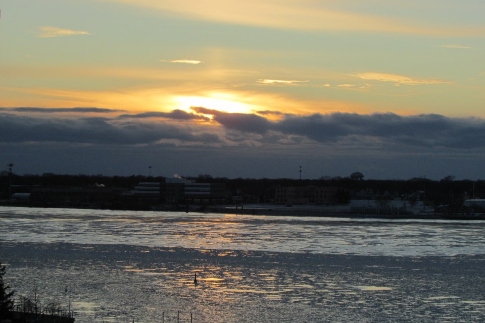 Sundowns on the St. Clair and Sarnia Bay                          