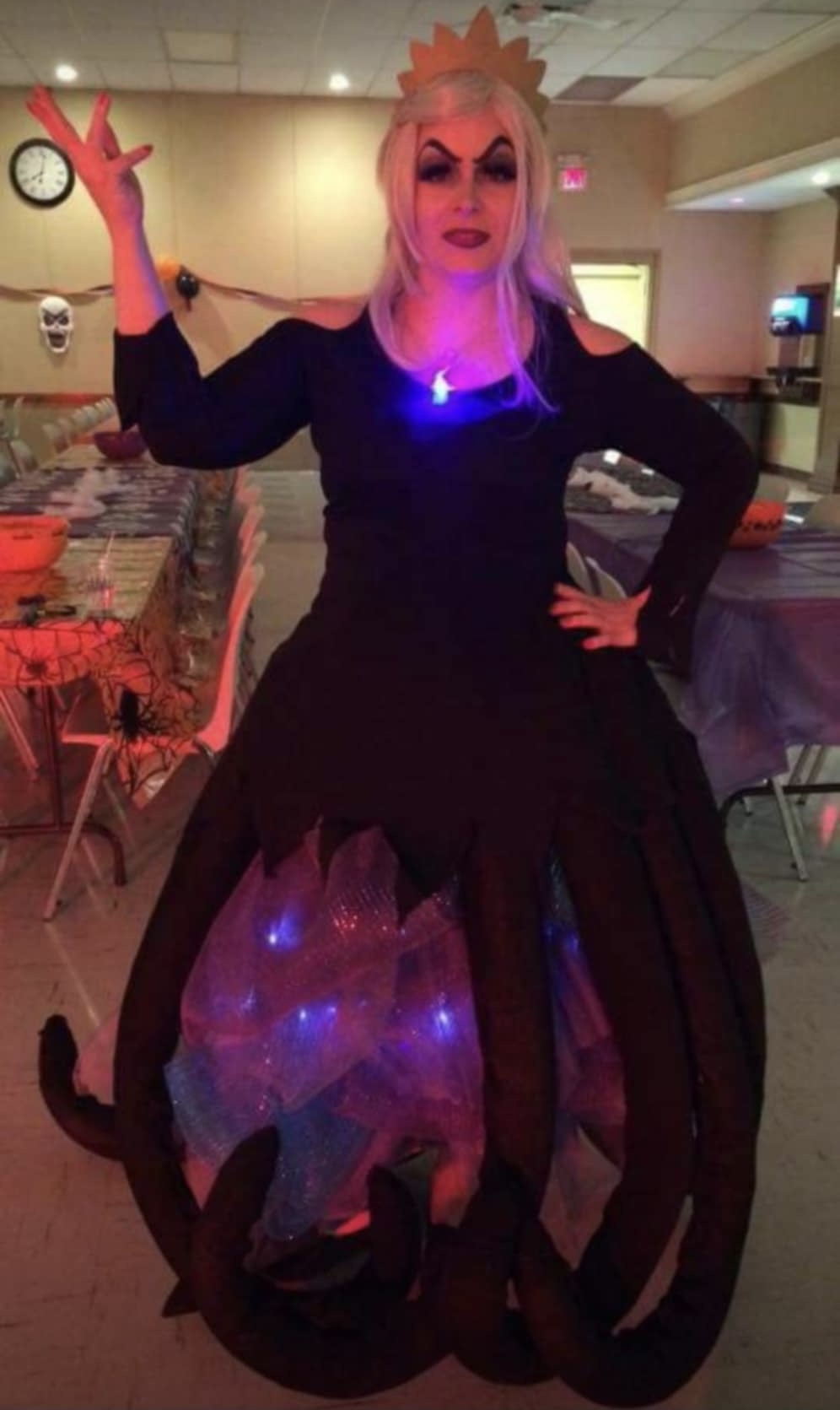 Crystal Boulton, the Celebration of Frights' organizer, dressed as Ursula