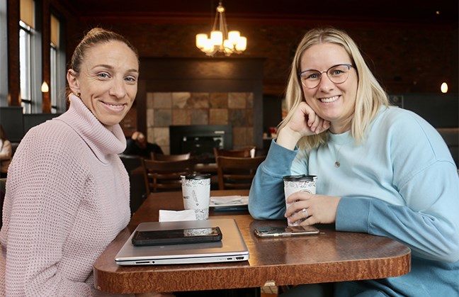 Abby Spadafora and Mel Hunt. (Tara Jeffrey photo)