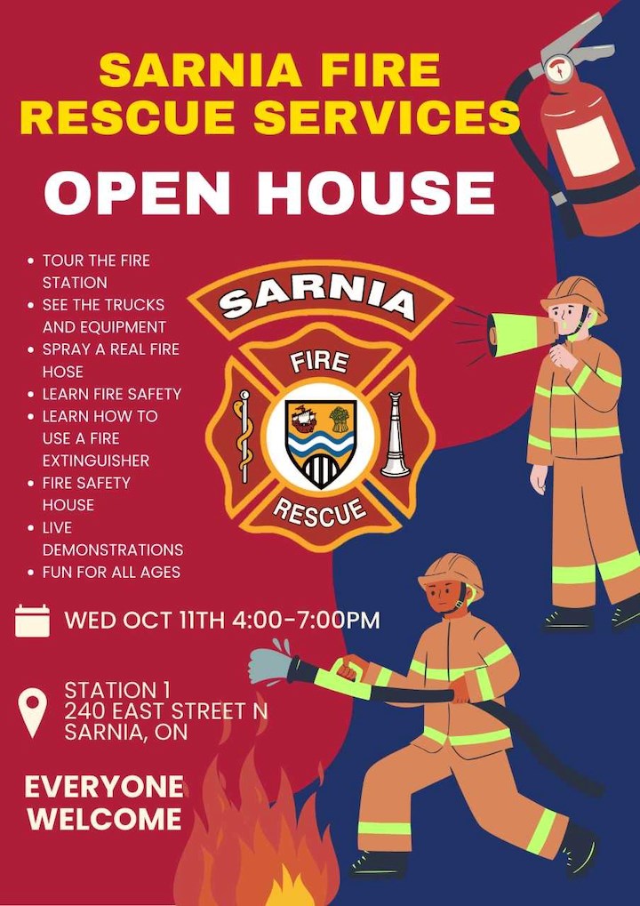 Fire Prevention Week Open House Planned For Wednesday - The Sarnia Journal