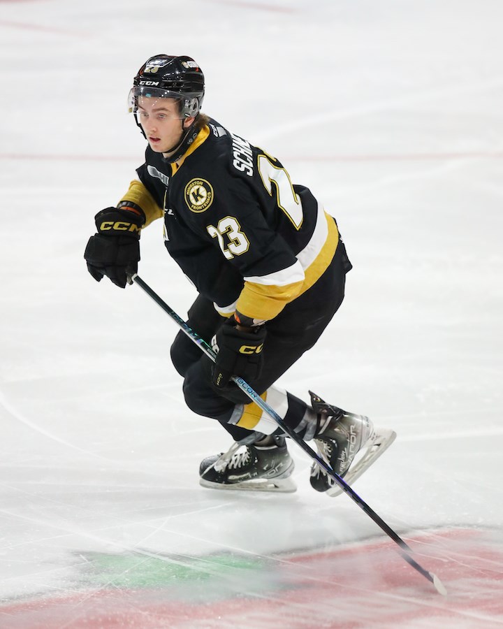 Duncan Schneider of the Kingston Frontenacs. Photo by Luke Durda/OHL Images