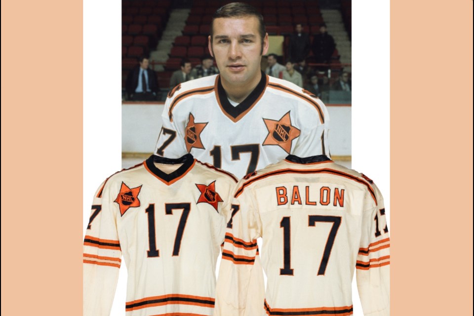 Dave Balon’s 1971 NHL All-Star game, East Division All-Stars, game-worn jersey.