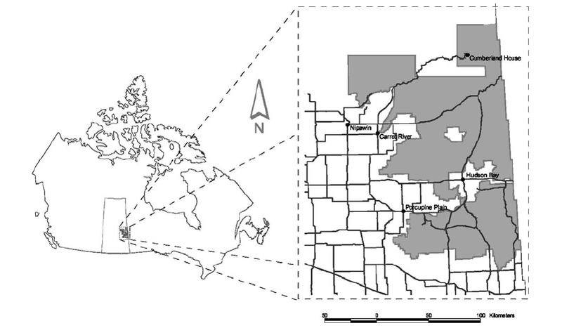 Location-of-the-Pasquia-Porcupine-Forest Management_result