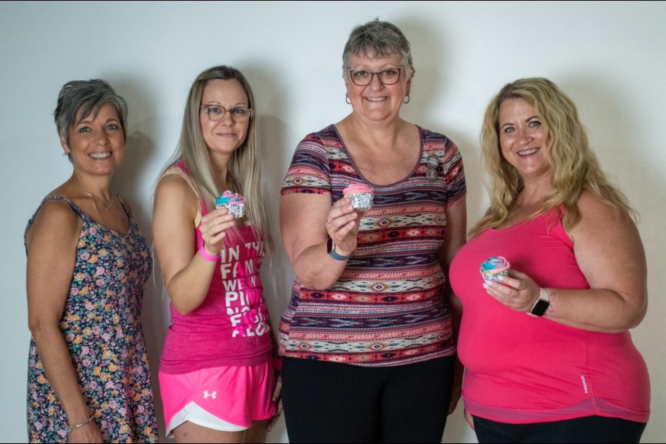 Faith Norton, Alysha Keith, Gaylene Galenzoski and Christel Salamon were among this year's participants in the Cancer Warriors project. 