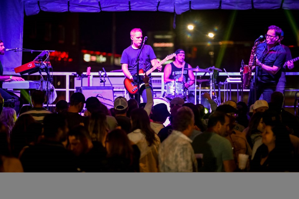 The Harreson James Band entertained the crowd at the Estevan Downtown Business Association's Street Dance. 