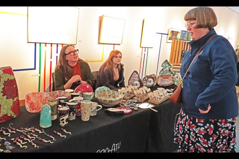 Regan Lanning had the opportunity to display her pottery and other items as a vendor at the GIfted winter art market.