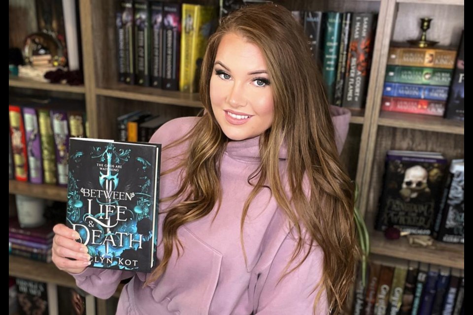 Weyburn author Jaclyn Kot shows her first book, Between Life and Death, which had an instant strong response on BookTok and Instagram.