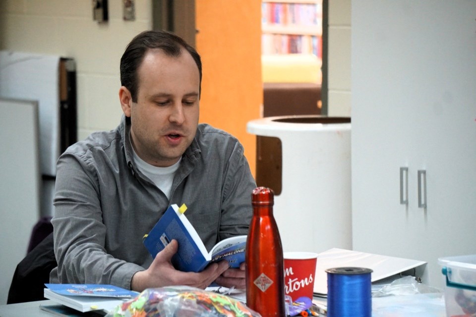 Estevan teacher, writer and producer James Dobos brought his storytelling to life at the Estevan Public Library