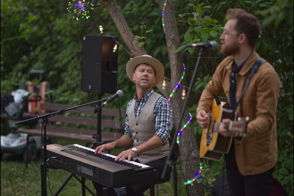 Jeffery Straker and Bryn Besse creating amazing melodies.