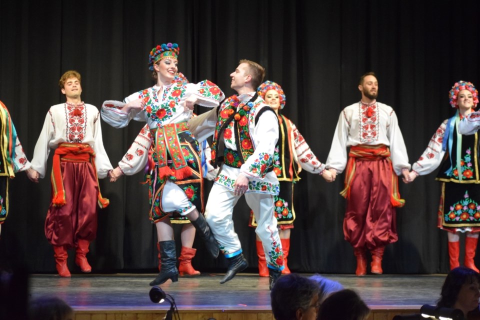 The Poltava Ensemble entertained the crowd during their visit to Estevan. 