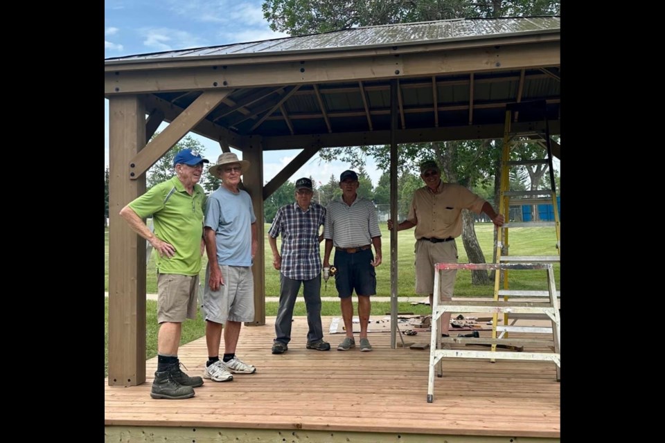 From left are Ken Robinson, Blaine Schuweiler, Ralph Krauss, Mike Girardin and Grant Payant.