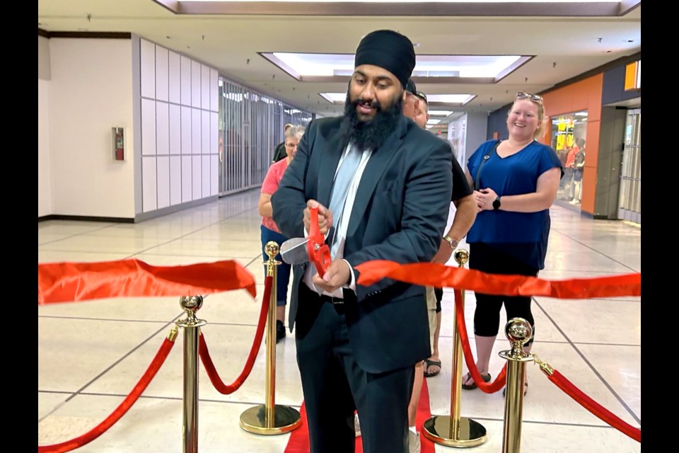 The Brick Estevan's new store owner Amarjit Bajwa cut a ribbon to mark the grand re-opening on Saturday. 