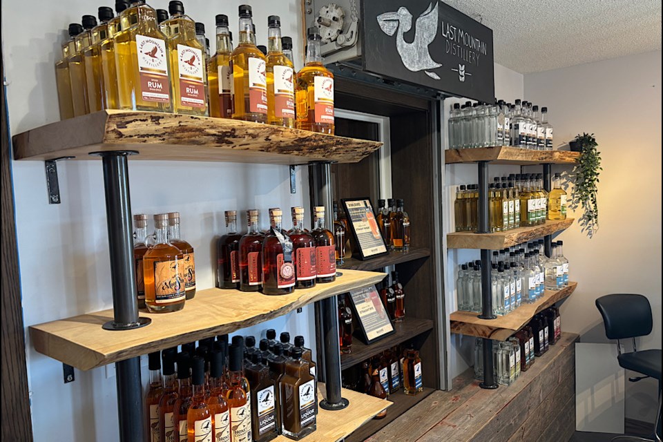 A look at some of the products produced at Last Mountain Distillery in Lumsden.