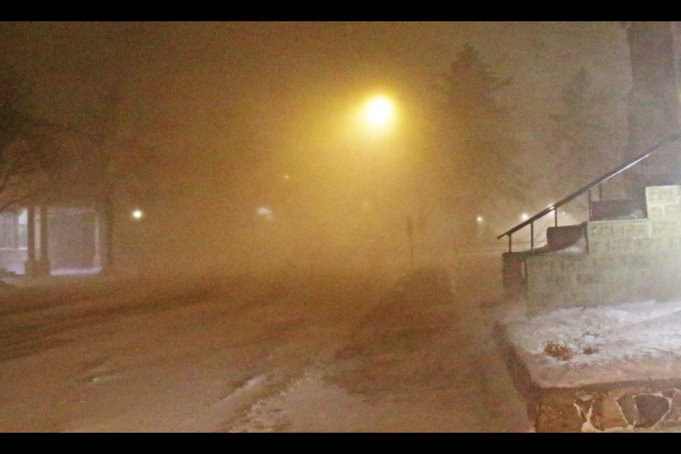 This is the view looking up Second Street, with Knox Presbyterian on the right