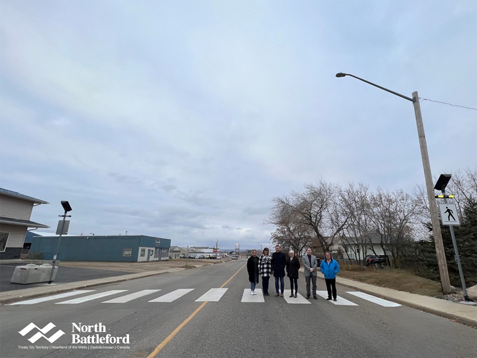 cityofnorthbattlefordnewcrosswalks