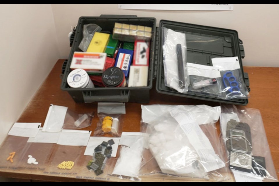 Police searched the vehicle Trinity McKenzie was in and seized 1.16 kg of suspected methamphetamine, 37.9 grams of suspected gamma-hydroxybutyrate (GHB), drug trafficking paraphernalia, as well as ammunition, brass knuckles and pepper spray. 