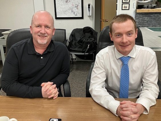 ECS vice-principal Craig Palmer, left, and principal James Jones.