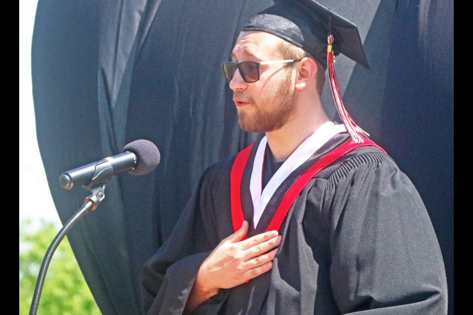 WCS valedictorian George Hoffman shared his thoughts with the Class of 2023 at Saturday's grad ceremonies.