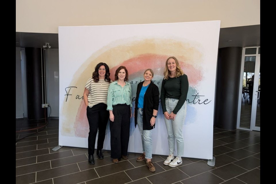 From left, Early Childhood Summit speakers Trina Battersby, Melanie Young, Misty Pennington, director of programs and community engagement at the EEEYFRC, and Brooke Zulak. 