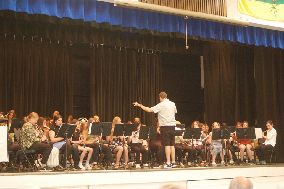 Nathan Seghers led the GSSD Band final concert.