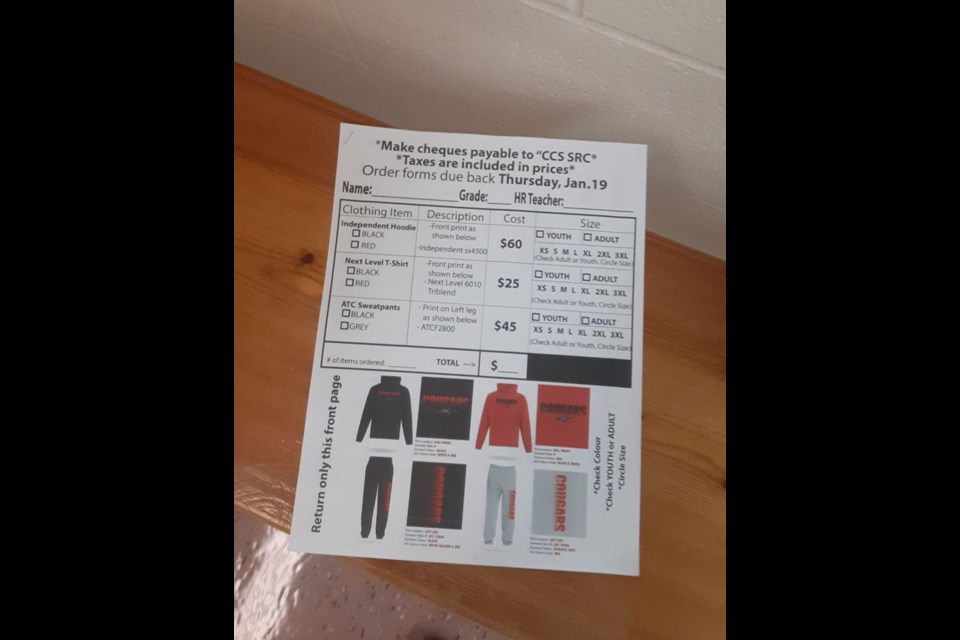 The Canora Composite School SRC has announced a new clothing line for 2023 with numerous options in hoodies, T-shirts and sweats.