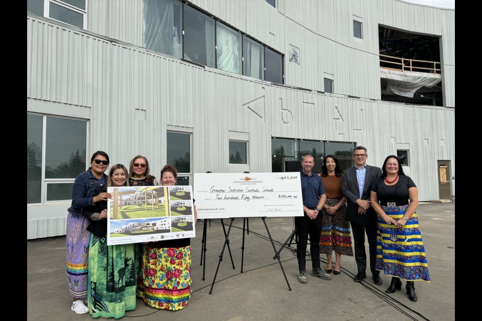 Dakota Dunes Community Development Corporation announces a funding partnership for the new St. Frances Cree Bilingual School.