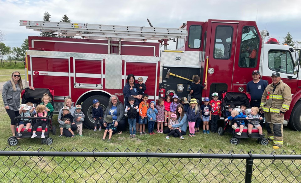 Carlyle Cubs Learning Centre firefighters