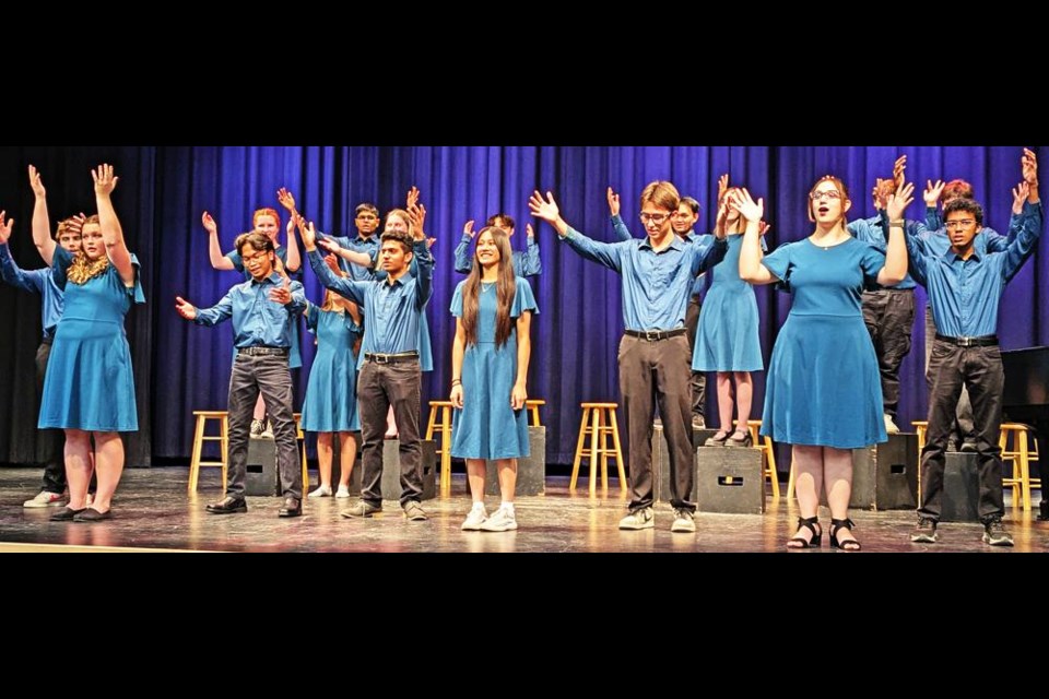 The Weyburn Comp's RISE Choir provided some of the live entertainment at the school's annual fowl supper on Oct. 17.