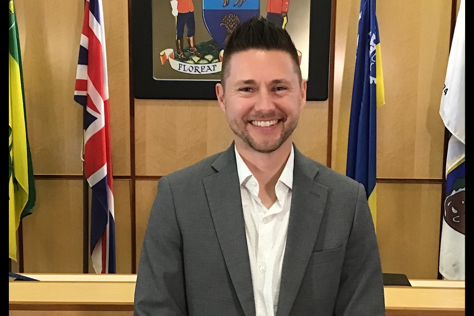 Chad Bachynski at City Hall where he will soon take over as the new Mayor of Regina.