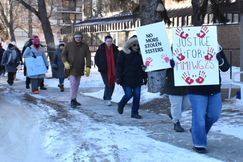 Participants also brought up the issue of Missing and Murdered Indigenous Women, Girls, and Two-Spirit people during the march.