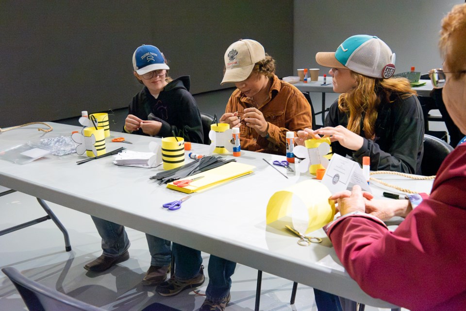 Kids craft activities was held inside due to the wind during the History in Motion event at the North Battleford Western Development Museum on the weekend.