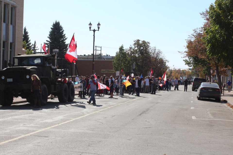 The 1 Million March for Children event in Yorkton saw hundreds of people gather at City Centre Park Sept. 20.