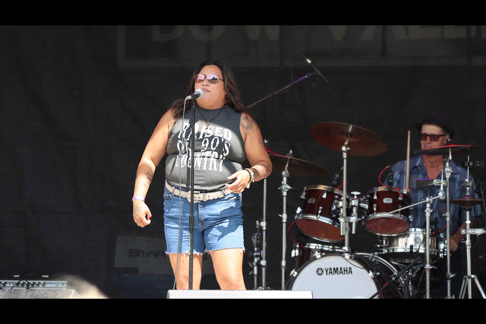 Teagan Littlechief of the White Bear First Nations and her band were one of the jamboree’s favourites. 