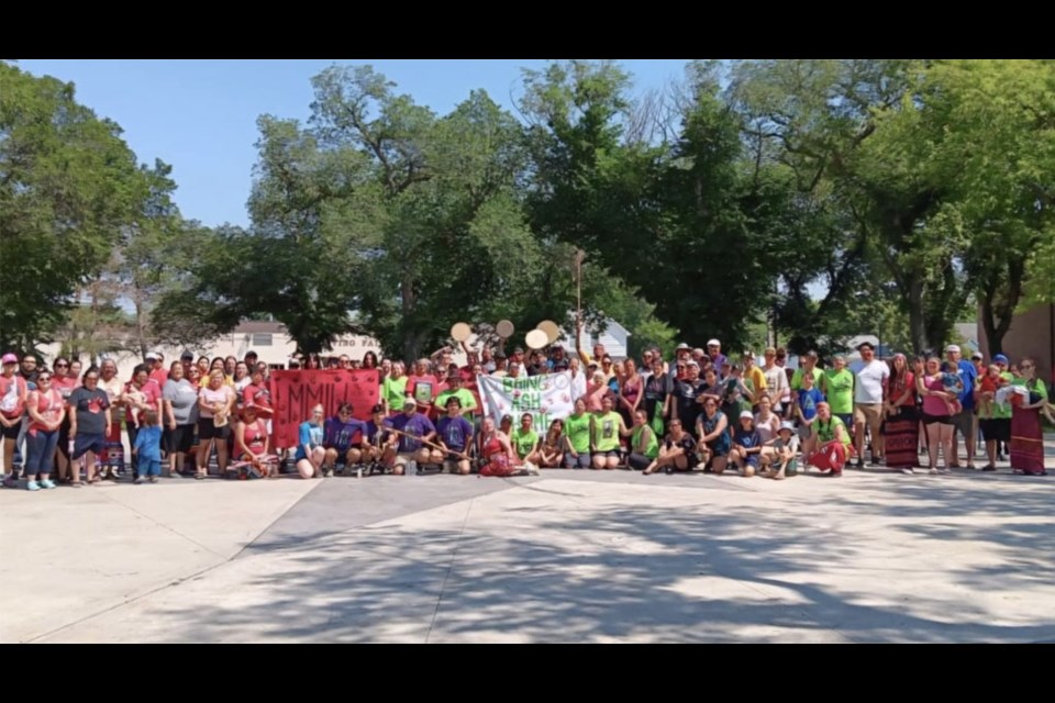 All families of Missing and Murdered Indigenous Women were invited to join in the walk.