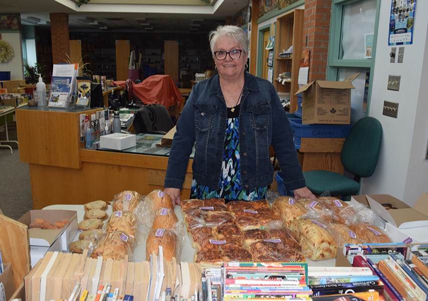 On the first day of Canora in Bloom, July 15, the Canora Parkland Library hosted a Book and Bake Sale. Librarian Deb Leson said the donated baking included: garlic bread, sourdough bread, cheese buns, cheese dill bread, chocolate chip cookies, Boston creams and cinnamon sugar knots. 