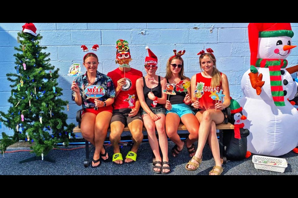 The lifeguards at the Assiniboia Pool were in the spirit of Christmas for a fun event.