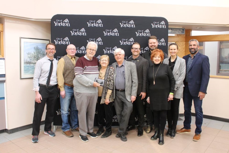 Dick DeRyk was honoured in the adult category. Pictured here with members of City Council and the Civic Recognition Awards Committee.