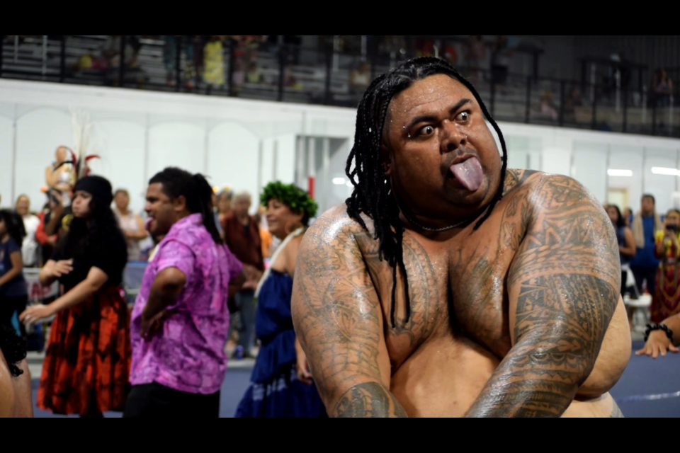 The other group of Samoan dancers performed a “Haka” a genre of dance which prominently showcases a variety of shouts, slaps of the chest, and intimidating facial expressions. A Haka is traditionally performed at celebratory gatherings. 