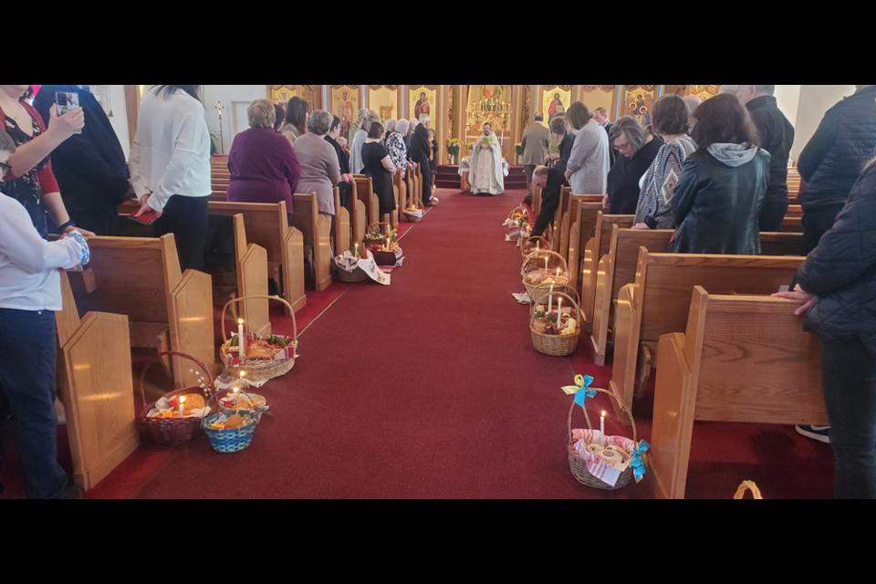 The much-beloved Easter Basket Blessing took place during the Easter celebration at the Ukrainian Orthodox Church in Canora on April 16. 