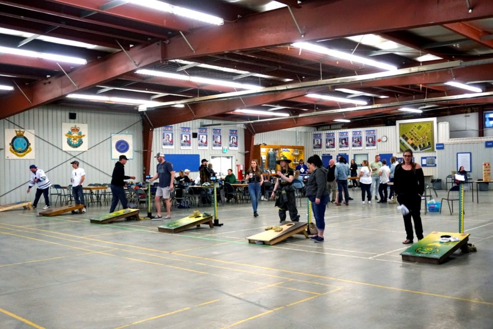 The Estevan Public Youth Centre's first cornhole tournament fundraiser saw over 30 teams participating in a day-long event.