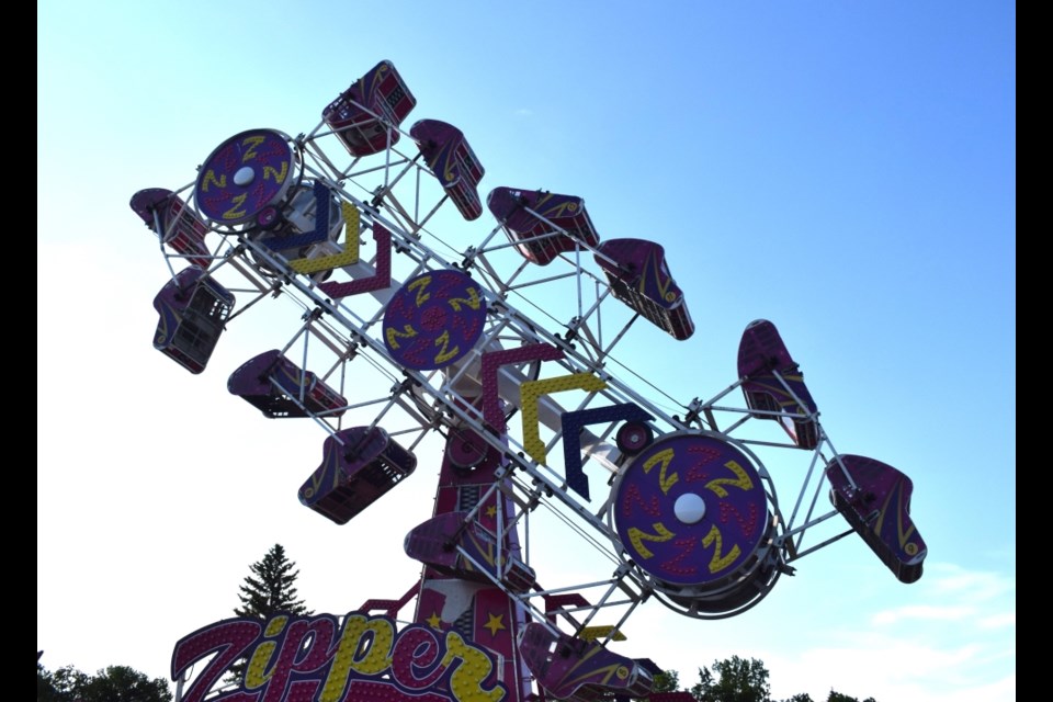 The midway had lots of rides for people to enjoy at the Energy City Ex. 