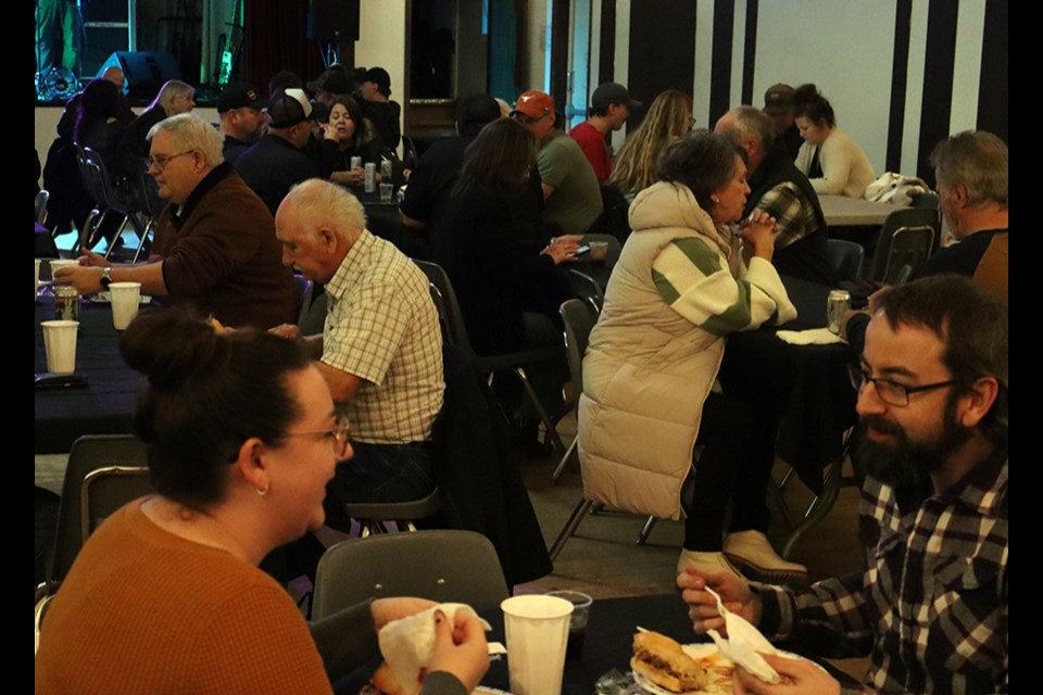 On Nov. 23 Canora and area residents came out in numbers to support the Keinick family and the Rewakowsky family, Canora neighbours who lost their homes in a recent fire, at the Christmas in November Cabaret. A tasty pulled pork supper was served by RCM Outdoors.