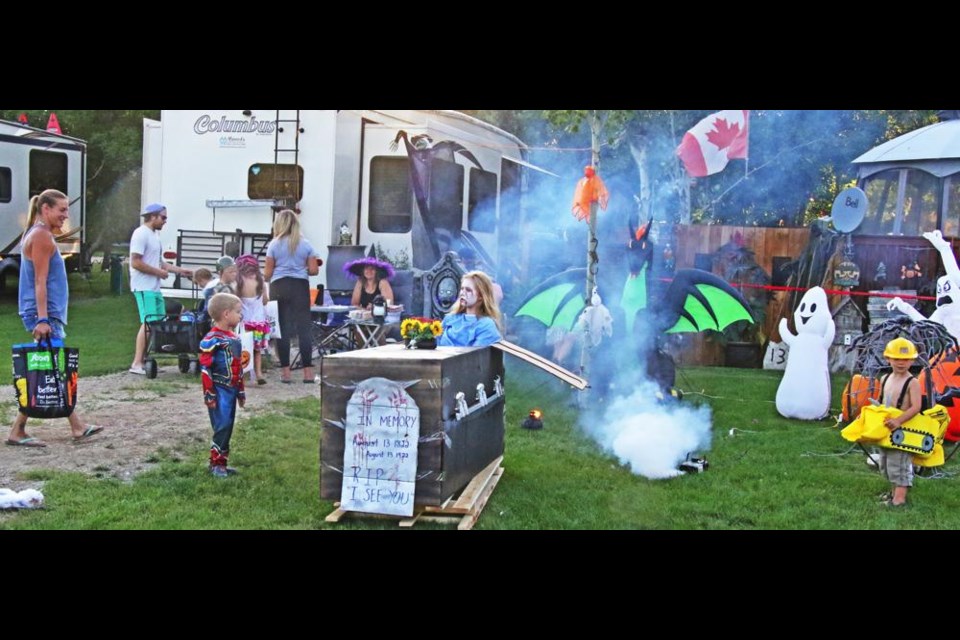 This was the Seghers family site which won second place overall for best decorated sites at Nickle Lake Regional Park last year.